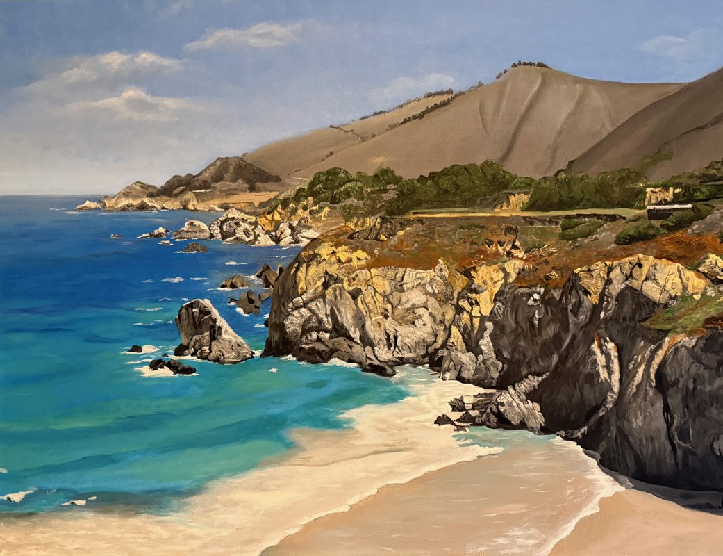 Before and after comparison of Big Sur Ocean Front - after